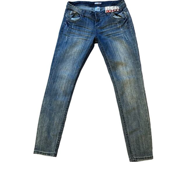 Bongo Women’s Embellishment Distressed Straight Leg Jeans Sz 11 - Picture 4 of 13